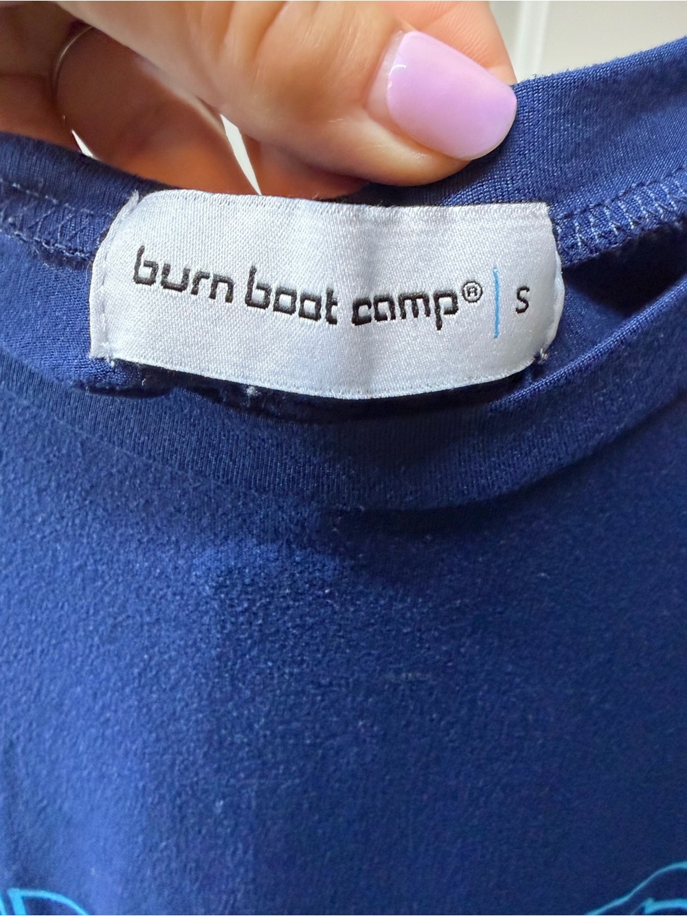 Burn Boot Camp Navy Graphic Tank Top - Picture 3 of 4